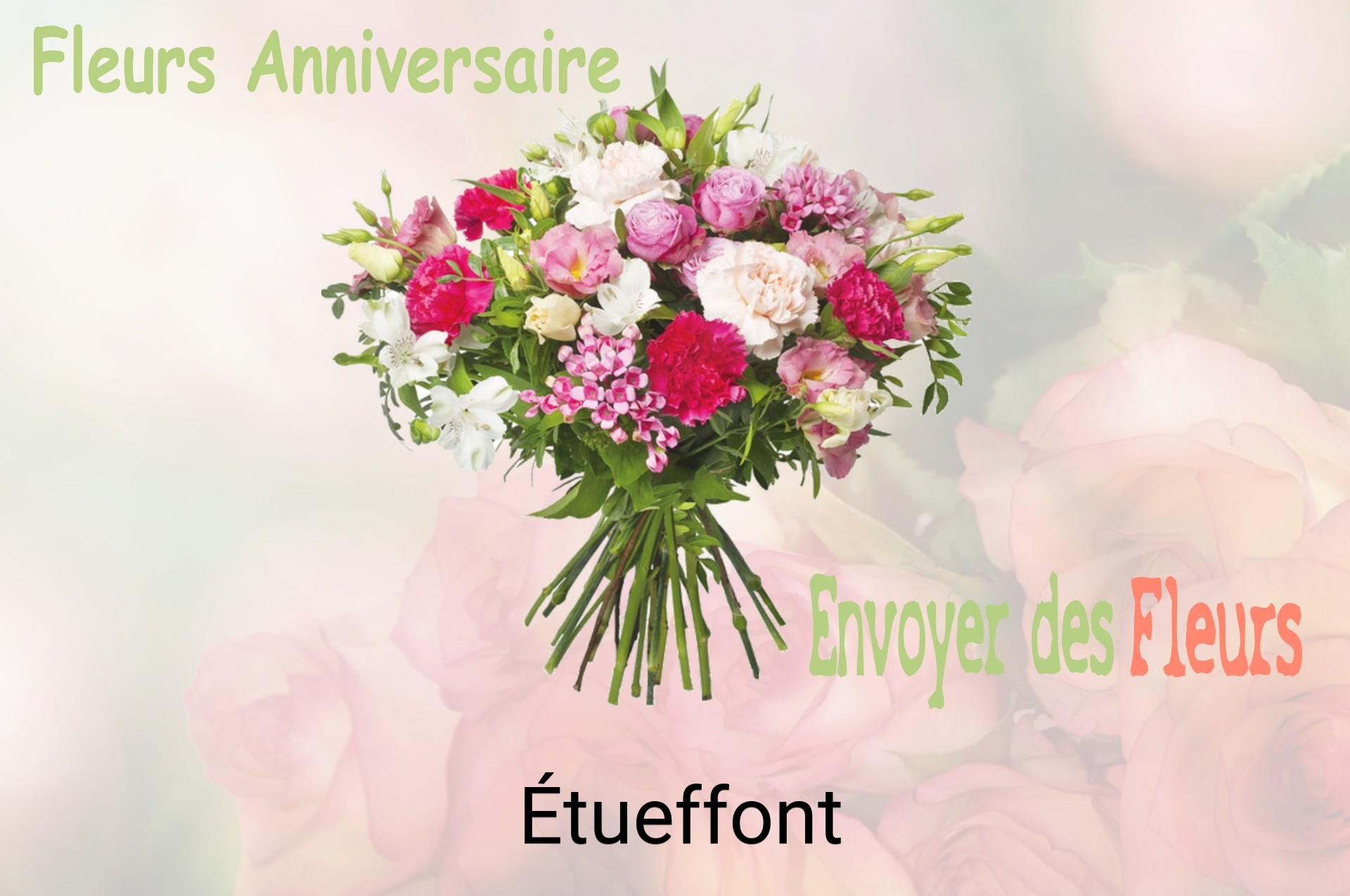 Bouquet de fleurs d’anniversaire livré à Étueffont