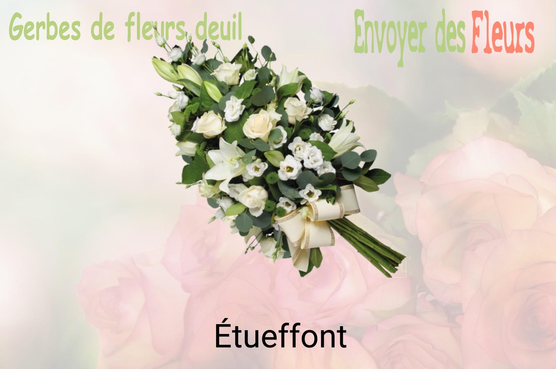 Gerbe de fleurs de deuil livrée à Étueffont